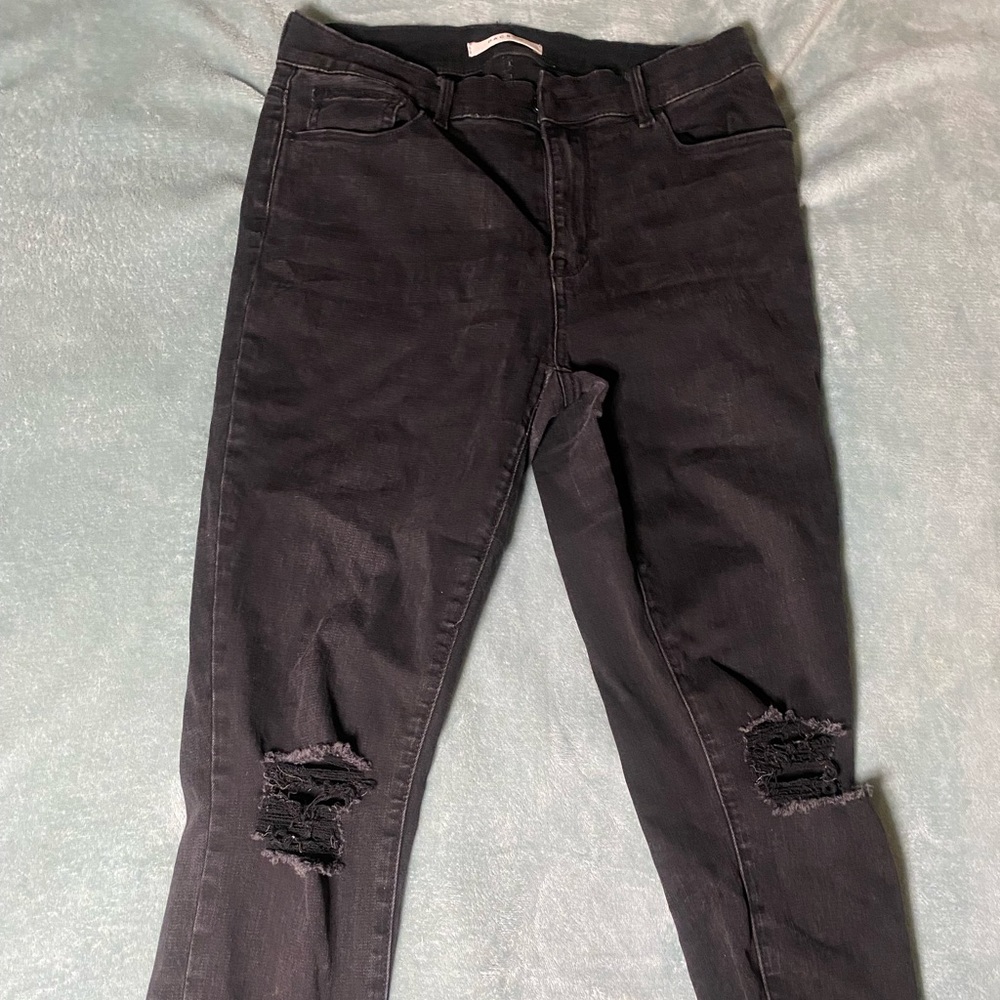 Distressed Black Pacsun Skinny Jeans